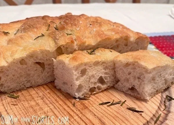 homemade focaccia
