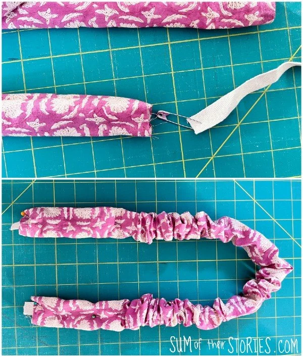 making gathered handles