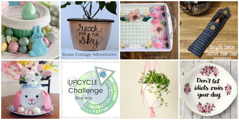 A selection of Spring themed upcycling projects