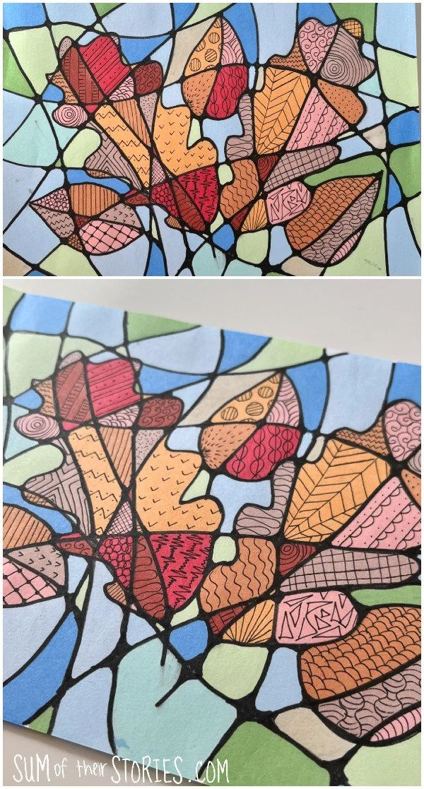Make Your Own Autumn Leaf Colouring Page Sum Of Their Stories Craft Blog