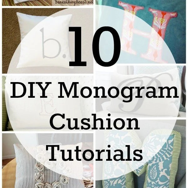 10 diy monogrammed pillow ideas