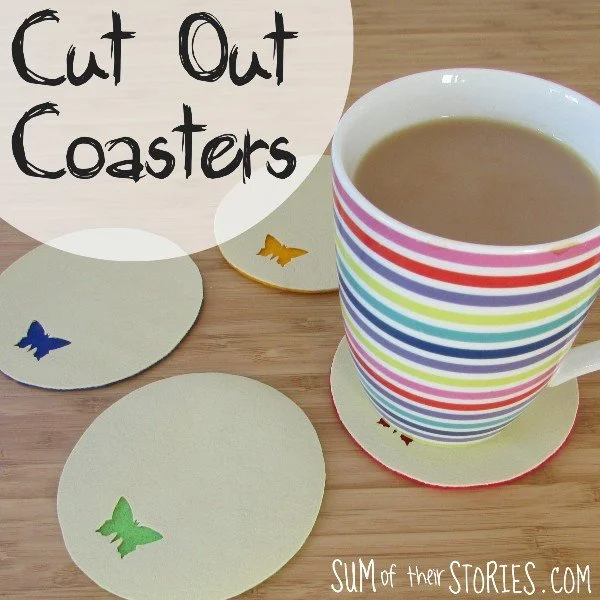 DIY Cut Out Coasters plus craft fails — Sum of their Stories Craft Blog