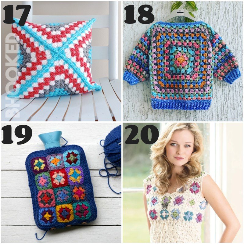 Granny Square Cushion – merinoandtomatoes