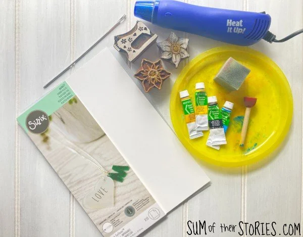 How to Make Block Printed Shrink Plastic Earrings — Sum of their Stories Craft Blog