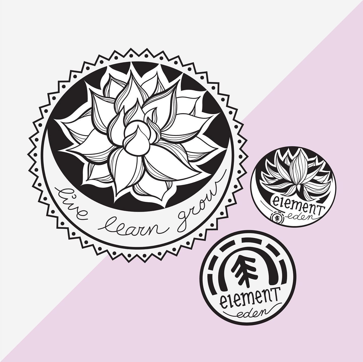 Magical stickers done for @elementbrand women&rsquo;s line 🪴 
.
Stickers can be such a fun and simple way to spread brand awareness in a personal, tactile way👌🏻 
.
Whether used in packaging or as a bonus gift with purchase it&rsquo;s always a grea