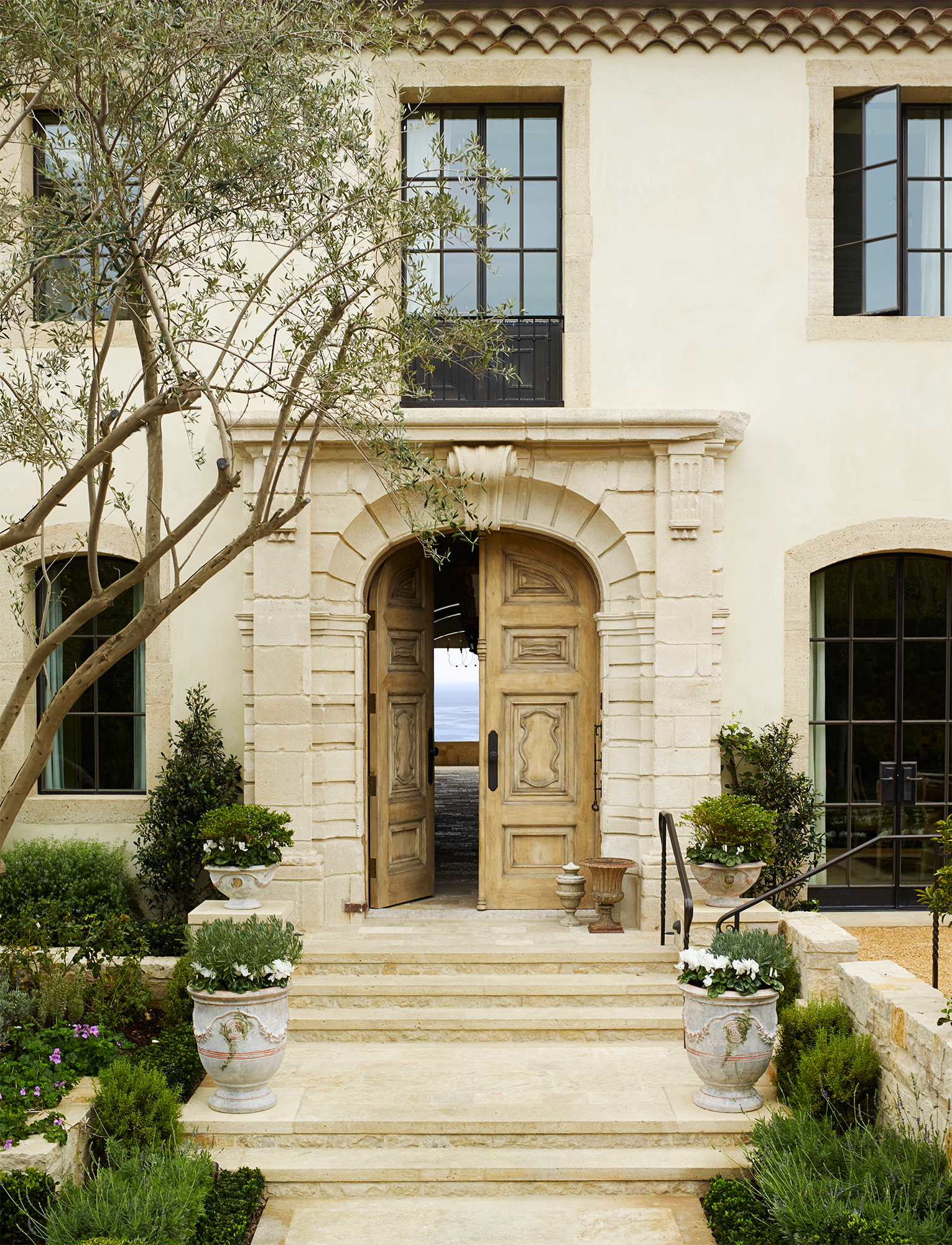 Strand Beach - Provence Beach House Entry by Oatman Architects