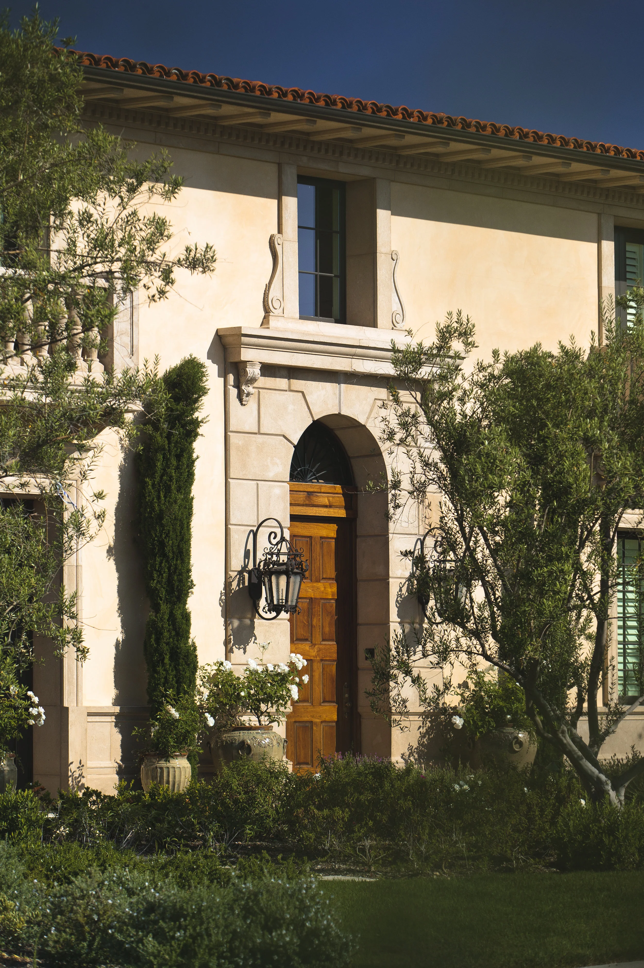Crystal Cove - Northern Italian Villa Entryway by Oatman Architects