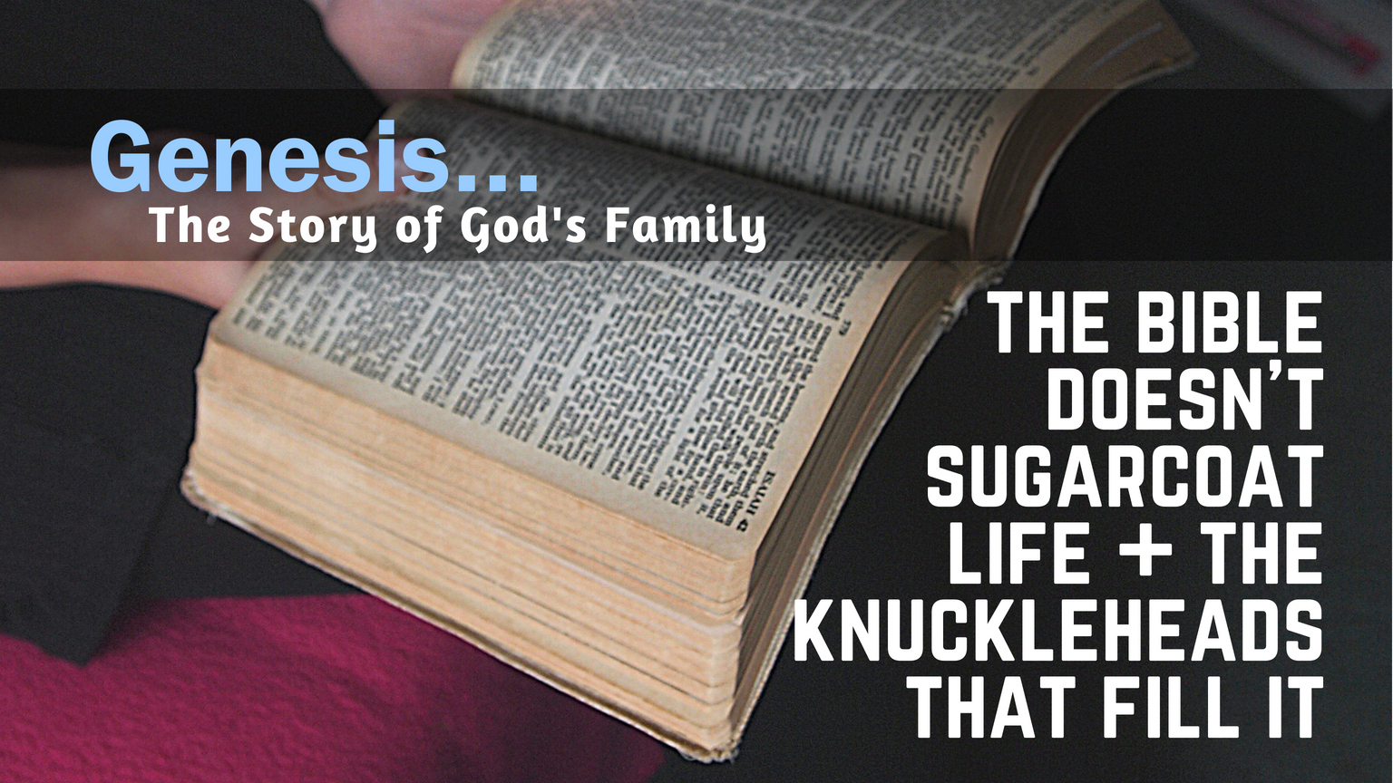 Genesis Day 46: The Bible doesn’t sugarcoat life and the knuckleheads that fill it