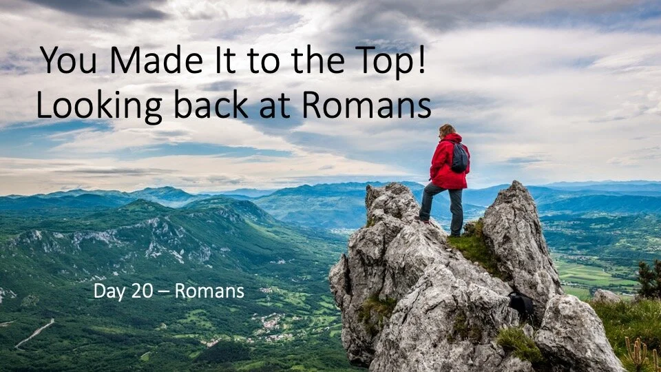 You Made It! Looking Back at Romans