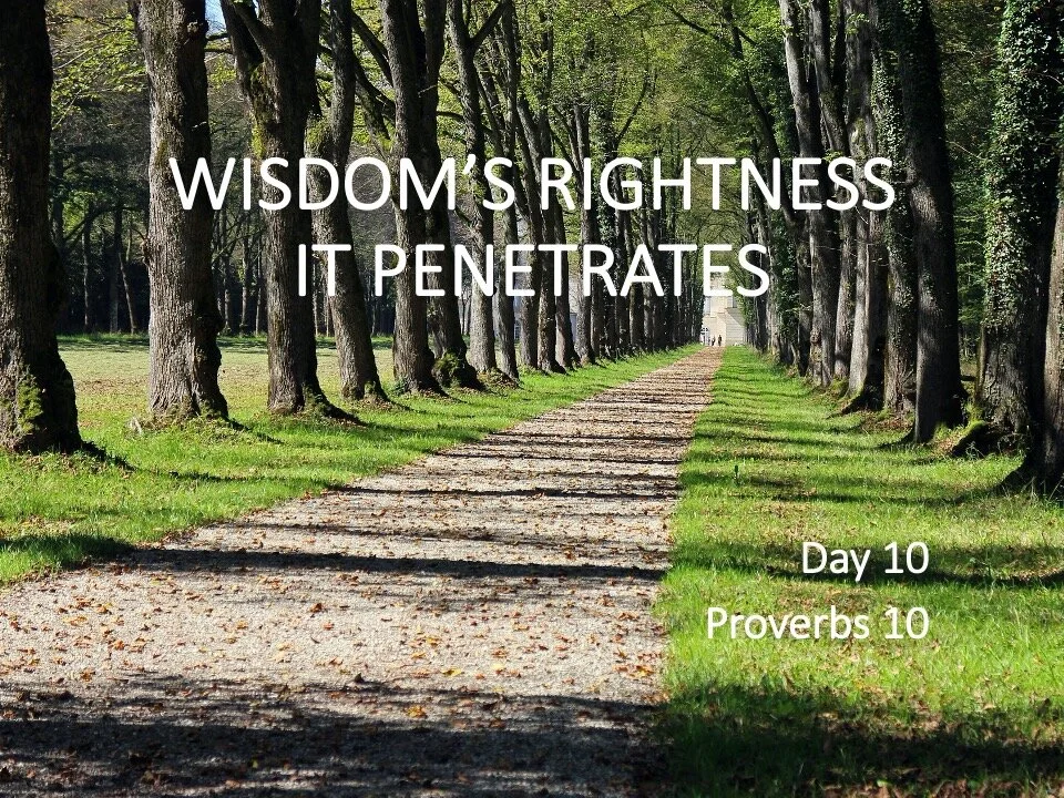 WISDOM’S RIGHTNESS: IT PENETRATES
