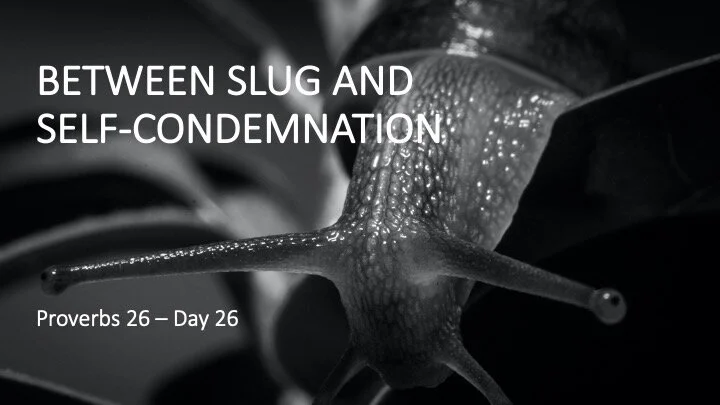 BETWEEN SLUG AND SELF-CONDEMNATION