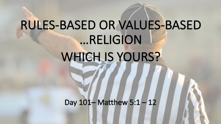 RULES-BASED OR VALUES-BASED RELIGION: WHICH IS YOURS?