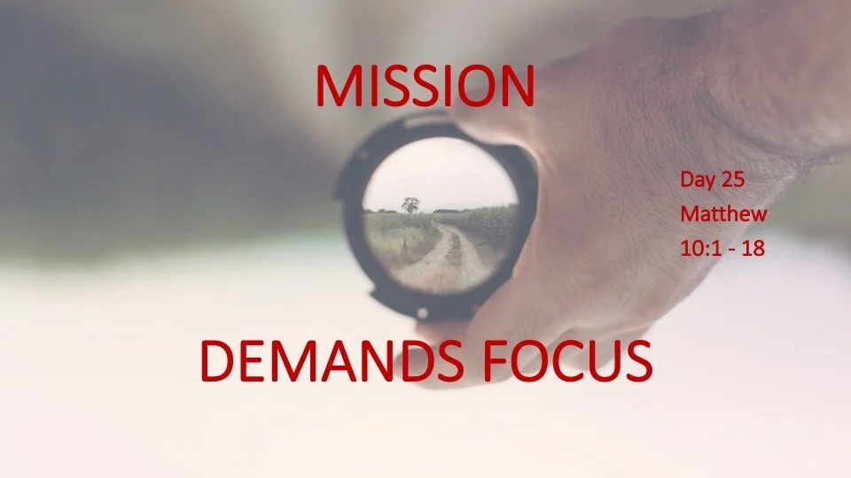 MISSION DEMANDS FOCUS