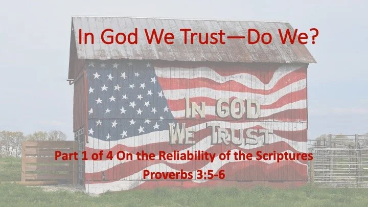 In God We Trust—Do We? We Seem to Get Stymied!