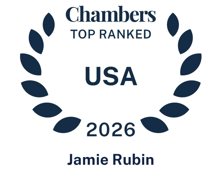 Chambers — Ranked in USA 2026, Jamie Rubin