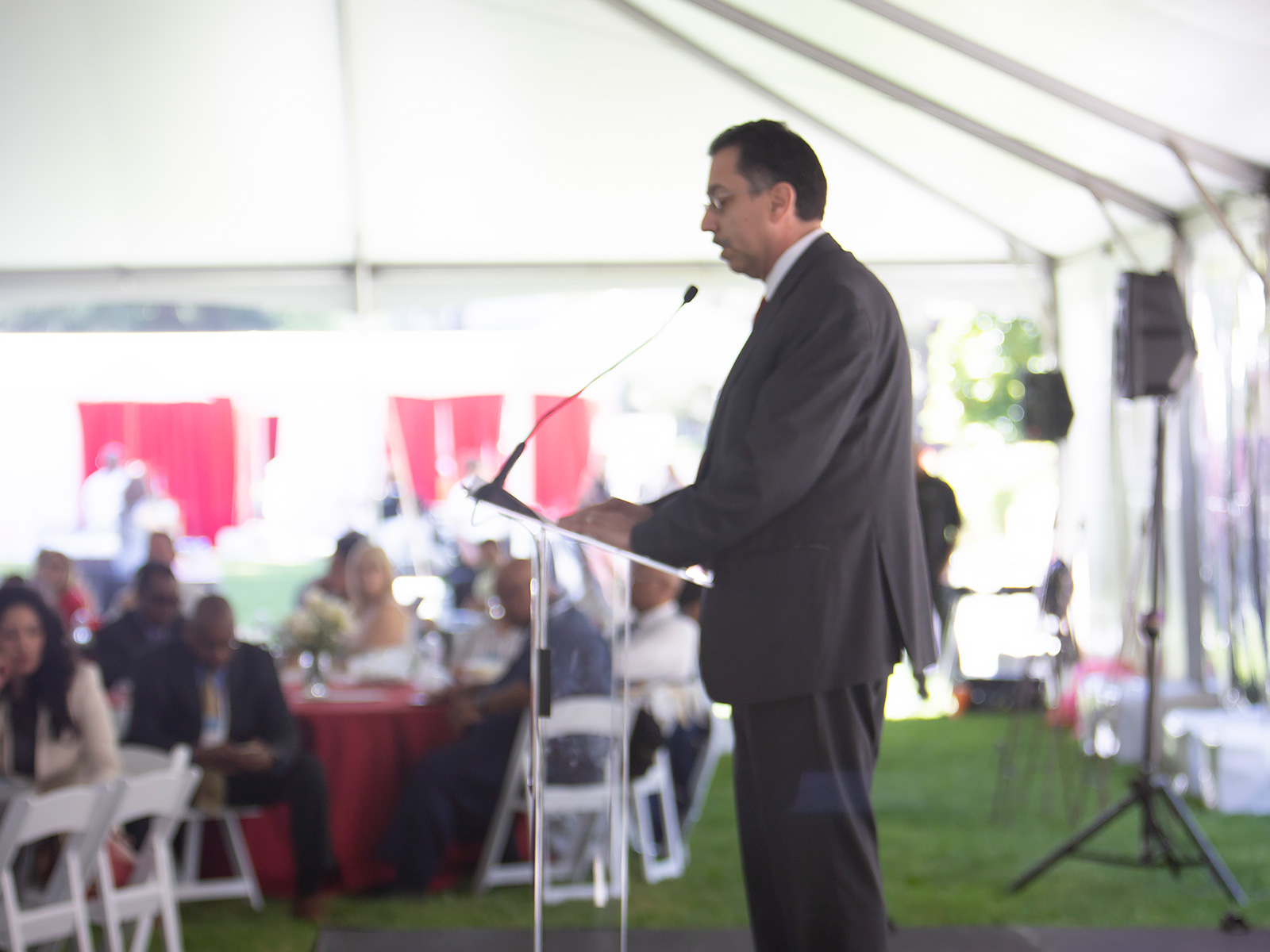 Deputy Cabinet Secretary, Richard Figueroa, speaks to attendees during the annual Day at the Capitol luncheon