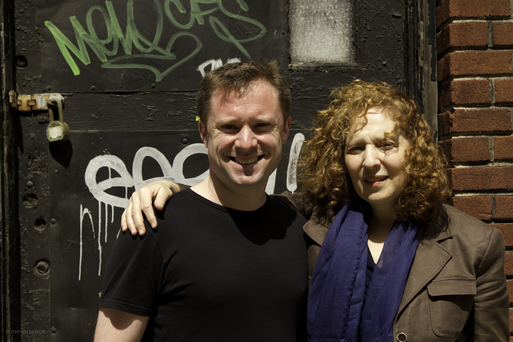 With Julia Wolfe in Tribeca, NYC in April 2013.