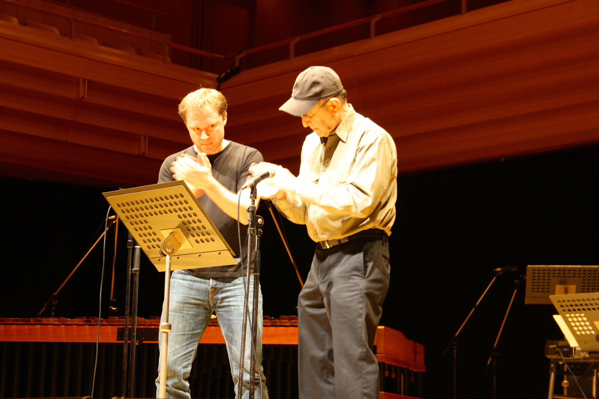 With Steve Reich in Tokyo, December 2012.