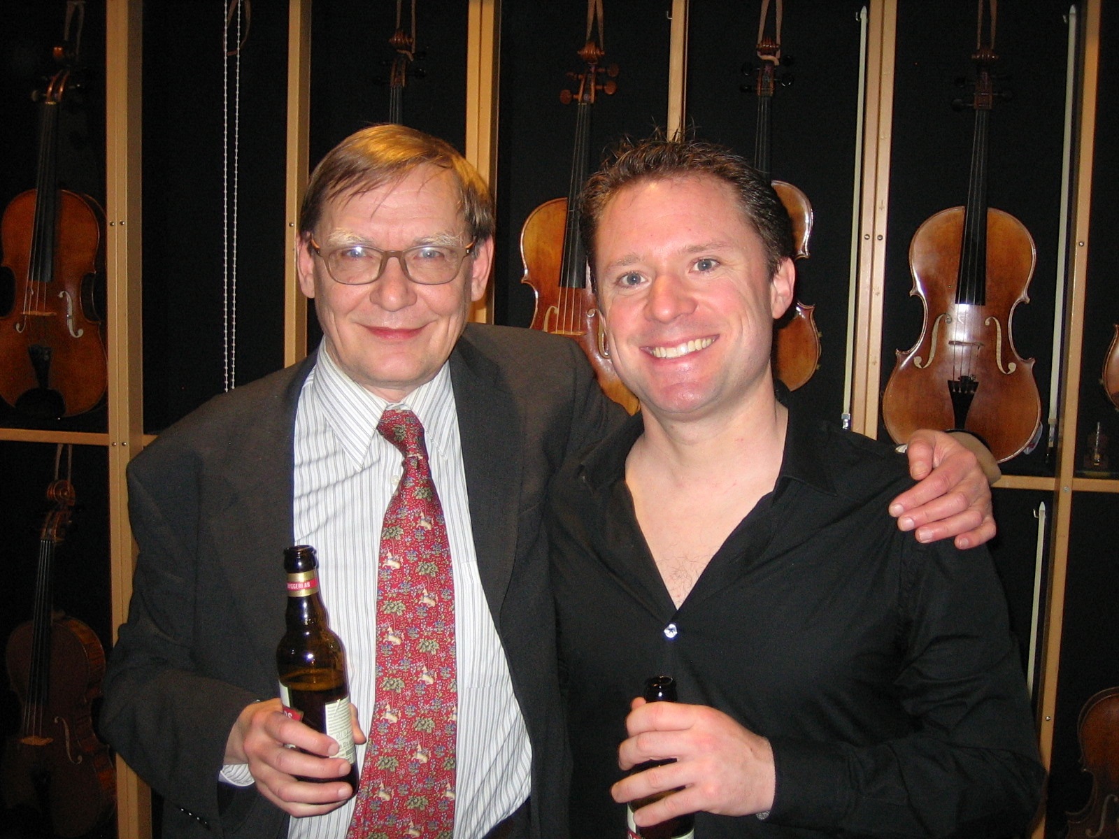 With Kalevi Aho in Gothenberg for the Swedish Premiere of ‘Sieidi’ in November 2012.