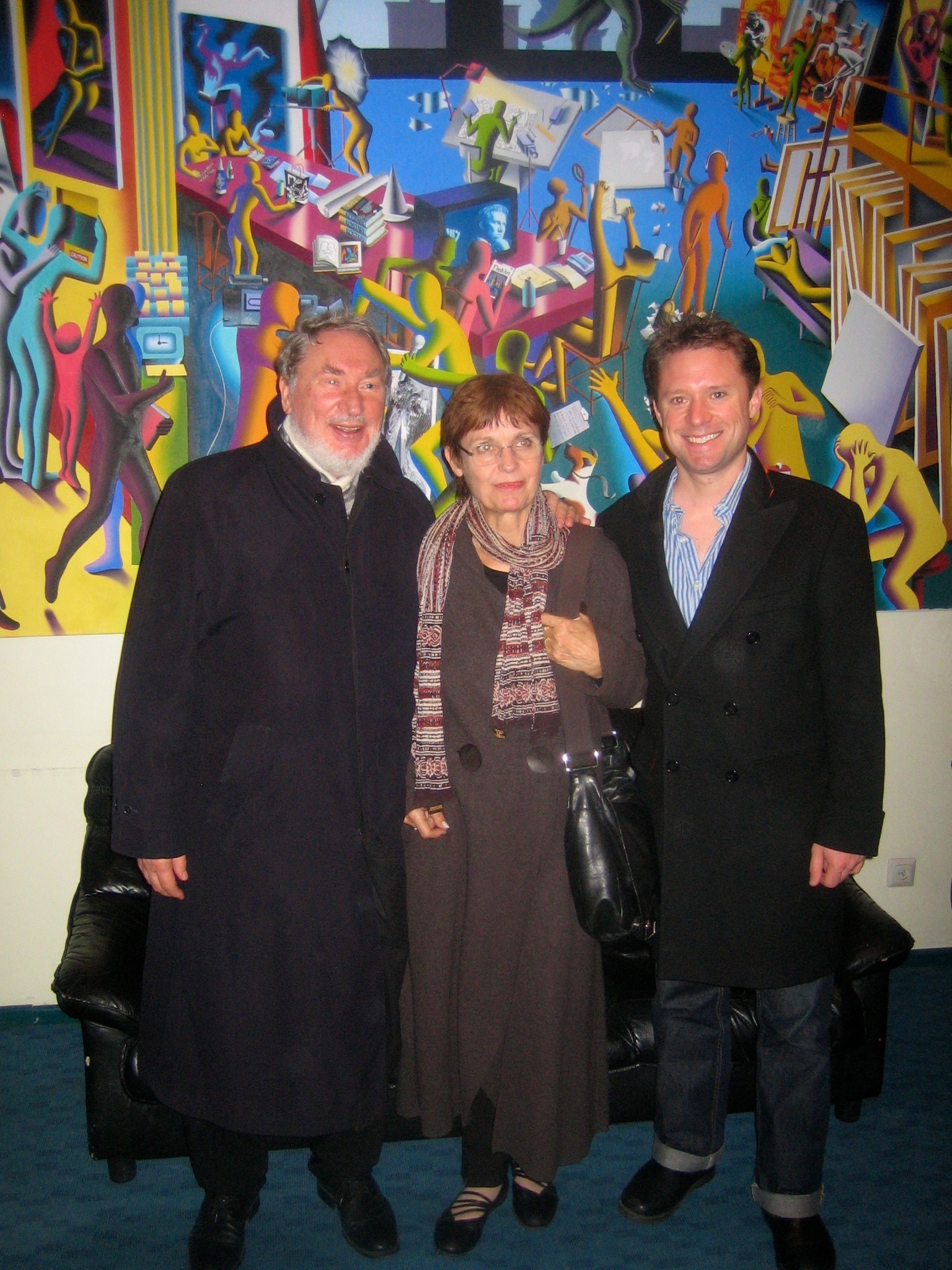 With Mr and Mrs HK Gruber in Estonia in October 2011. Wonderrrrrrful!