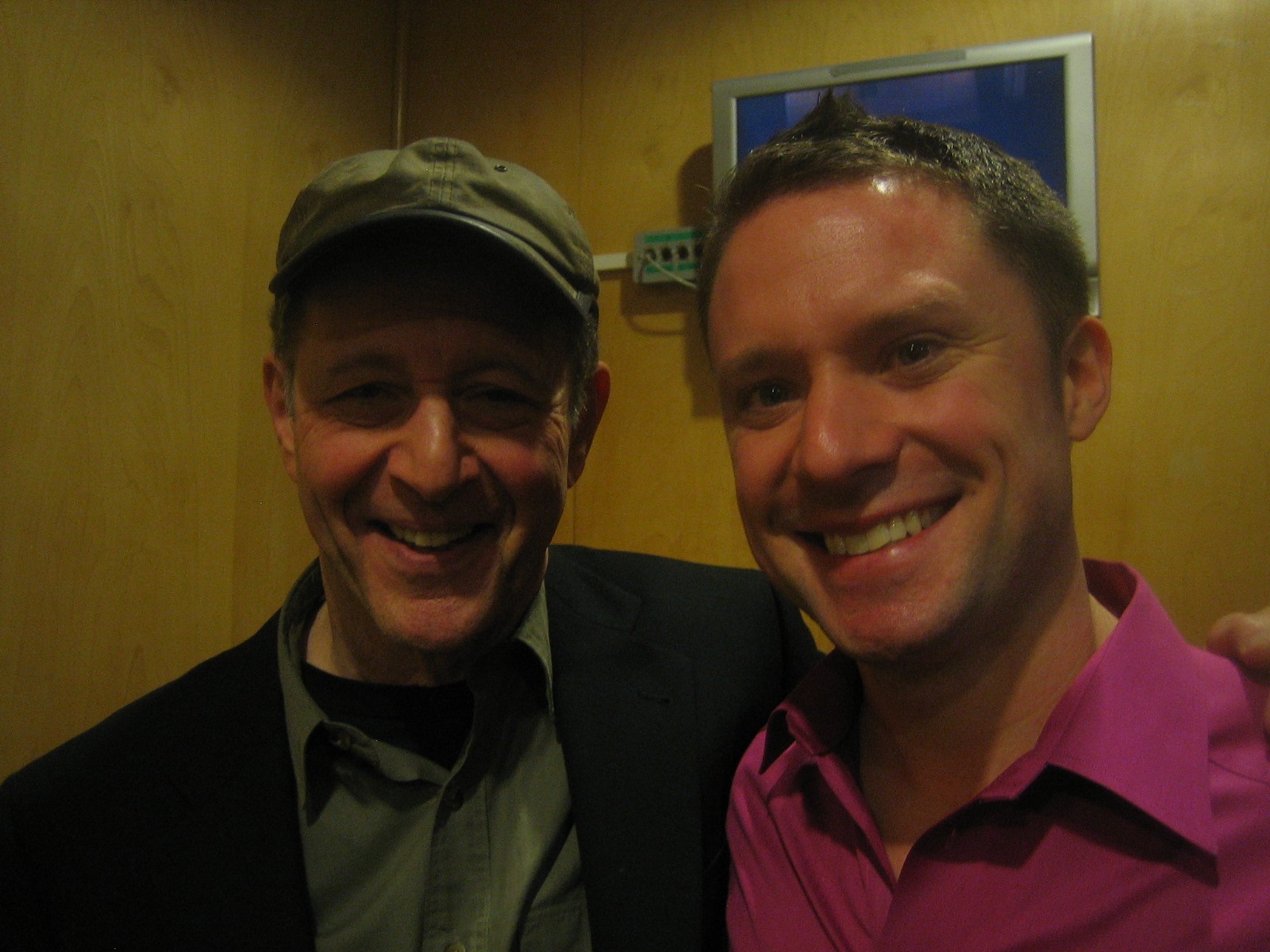 With Steve Reich at London’s South Bank Centre in February 2010, on the first occasion we were to meet.
