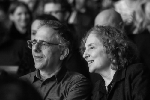 Michael Gordon and Julia Wolfe in the audience Photo credit: Dmitrijus Matvejevas