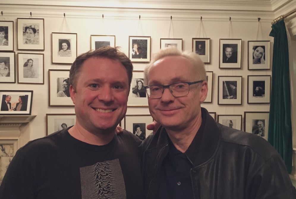 With Rolf Wallin after a performance of 'Realismos mágicos' at the Wigmore Hall 
