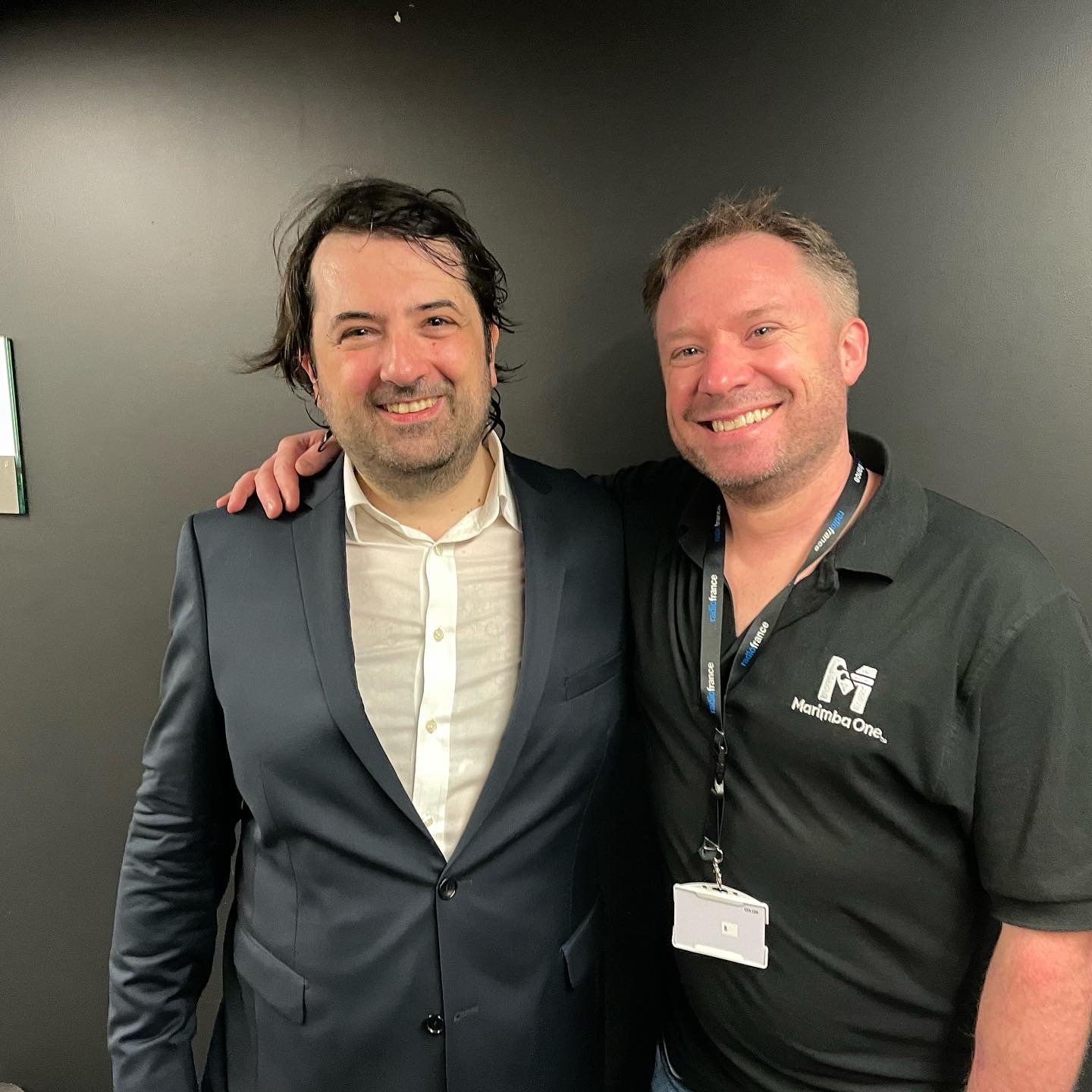  Colin with Bruno Mantovani after the premiere of  ‘Allegro Barbaro’  