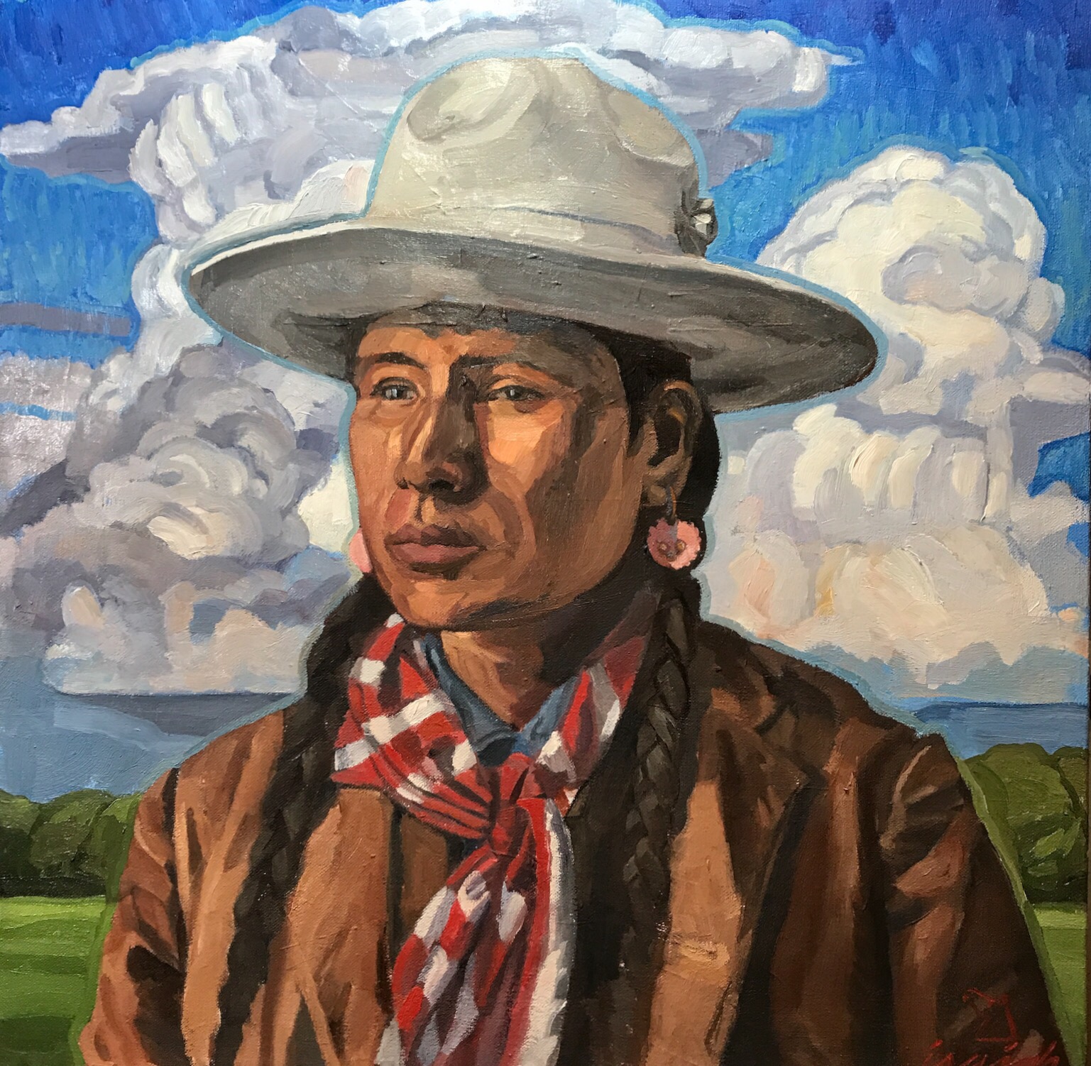 Cree Man with Hat