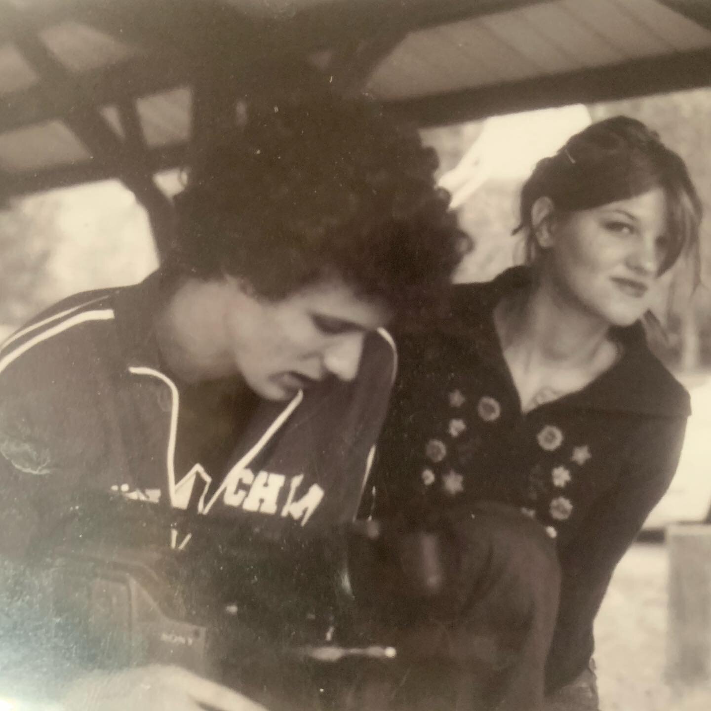 Making a film together 16 years ago. Still at it, still so much better because of your endless love, courage and creativity @emilykmorgan