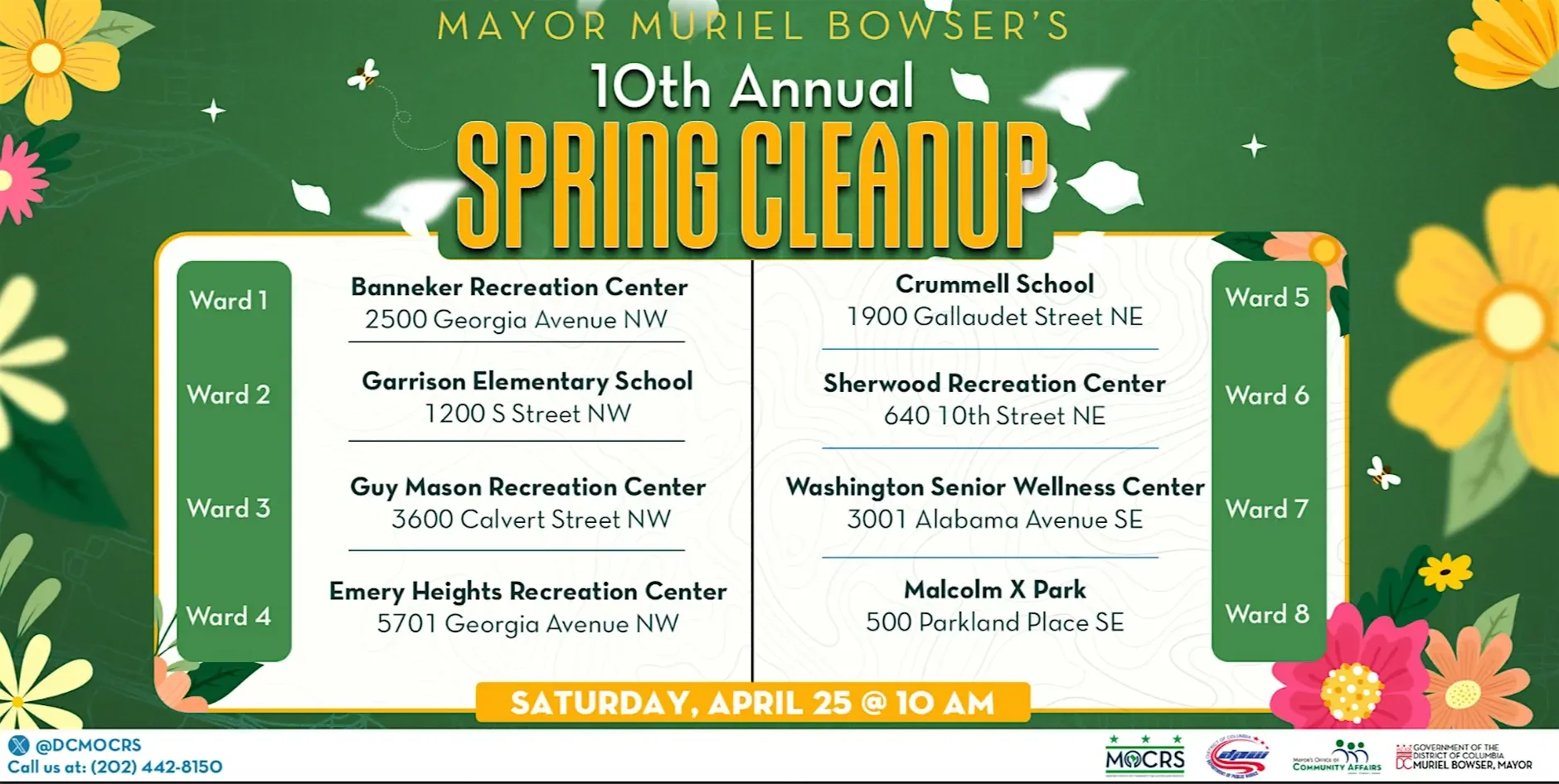 Mayor Muriel Bowser's 10th Annual Spring Cleanup