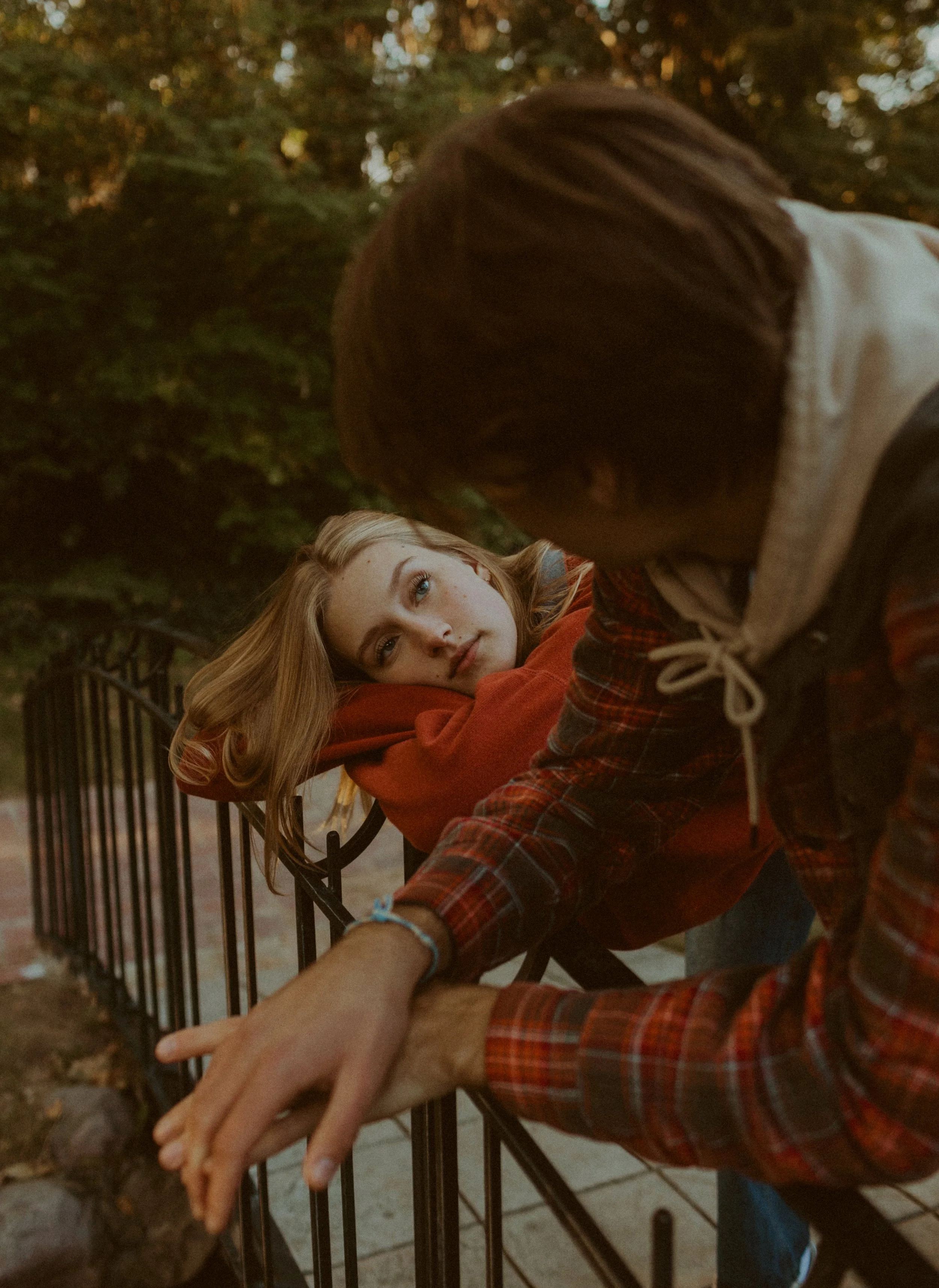 90's Inspired Couples Session in Cute Neighborhood