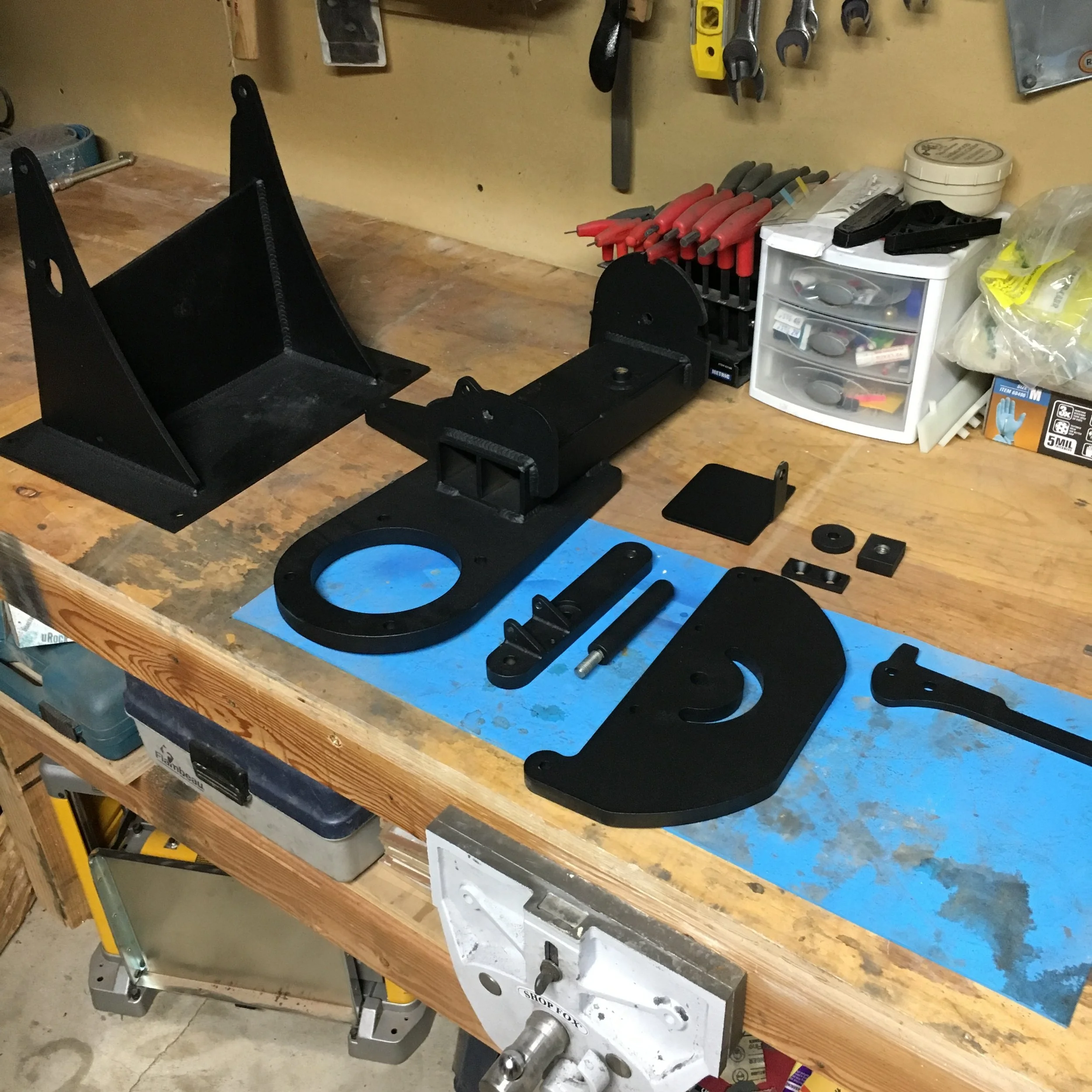 Parts ready for assembly