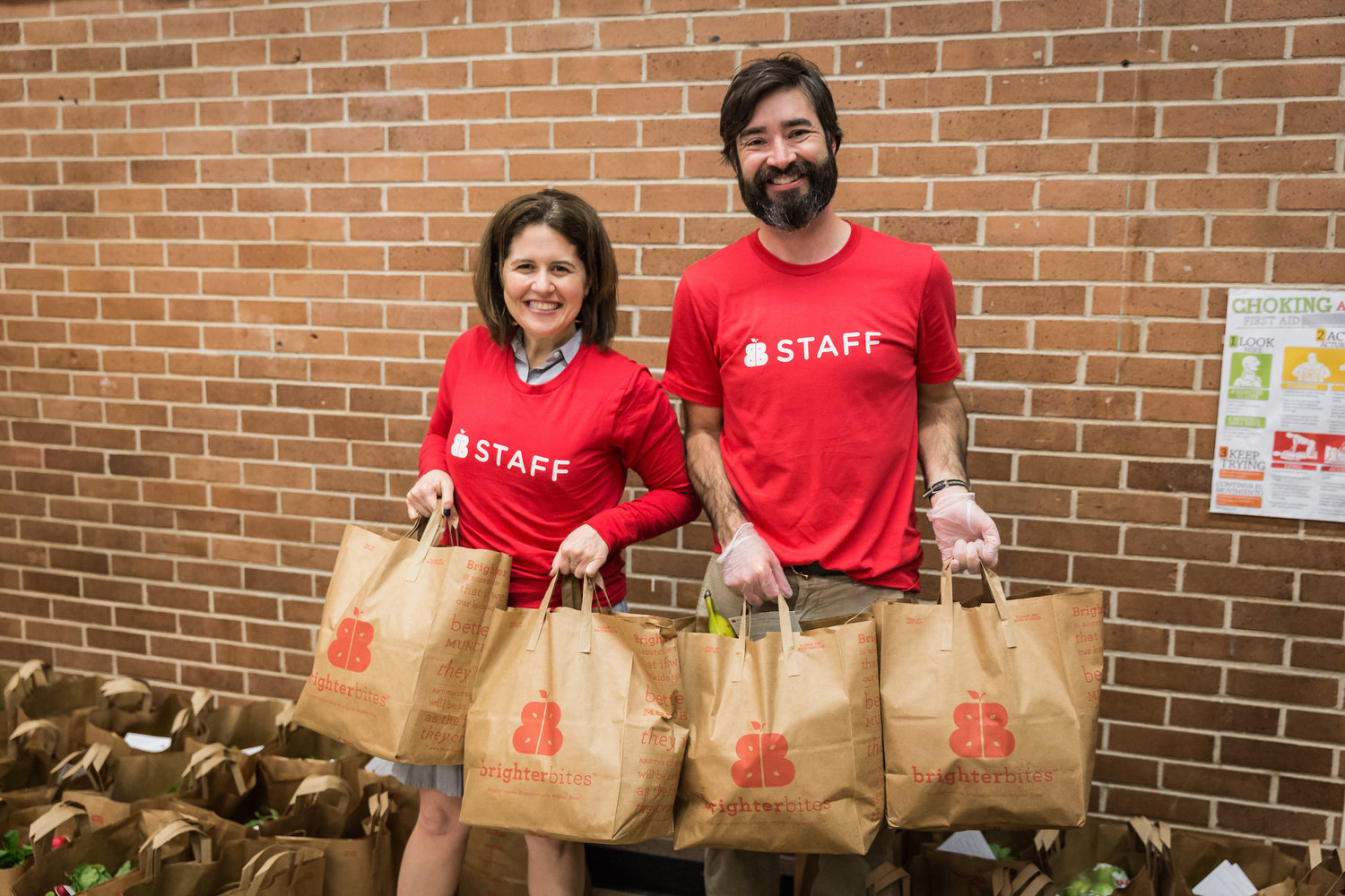 Lisa Helfman and Brighter Bites Executive Director Samuel Newman