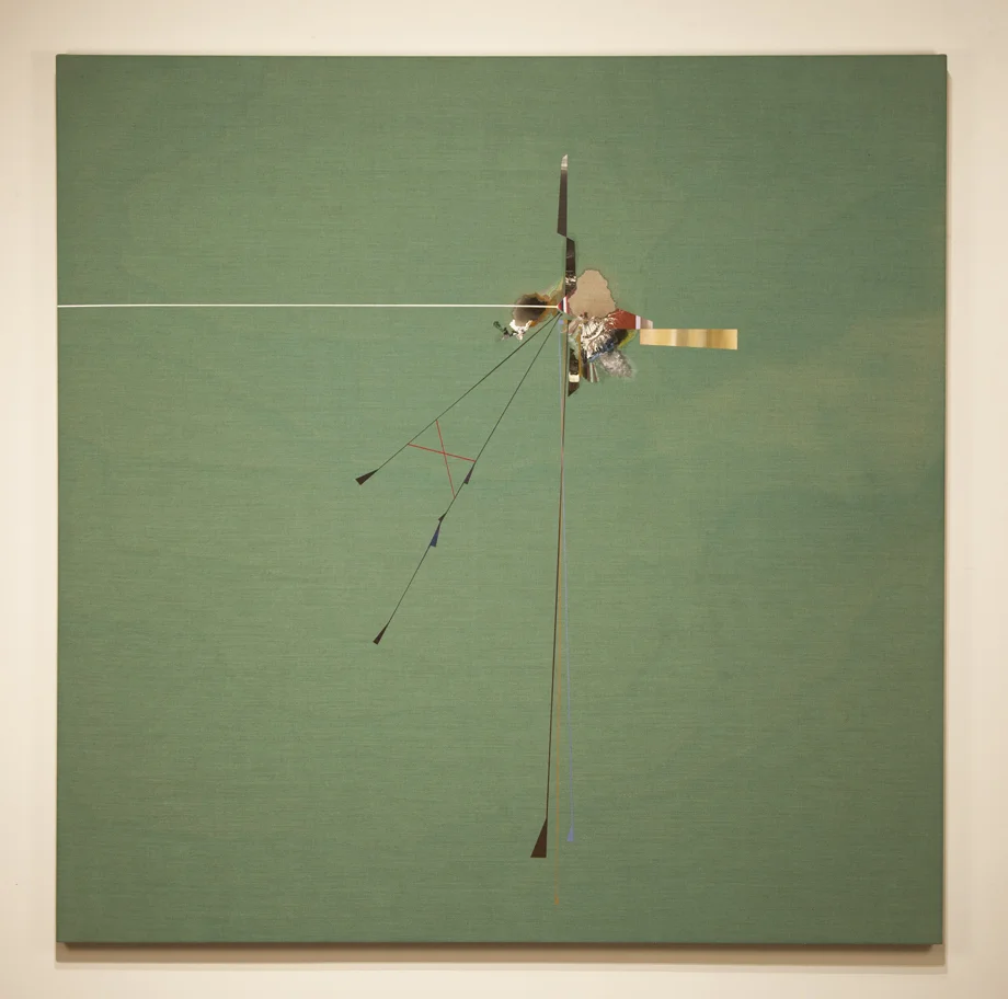 "The tale of Telegraph Hill," Oil, acrylic and dye on linen, 5'X5' 2014