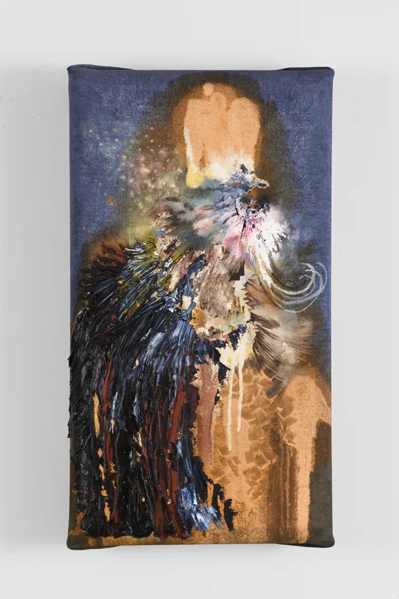 "King of Telephone Hill," Oil, acrylic and dye on linen, 18"X30" 2012