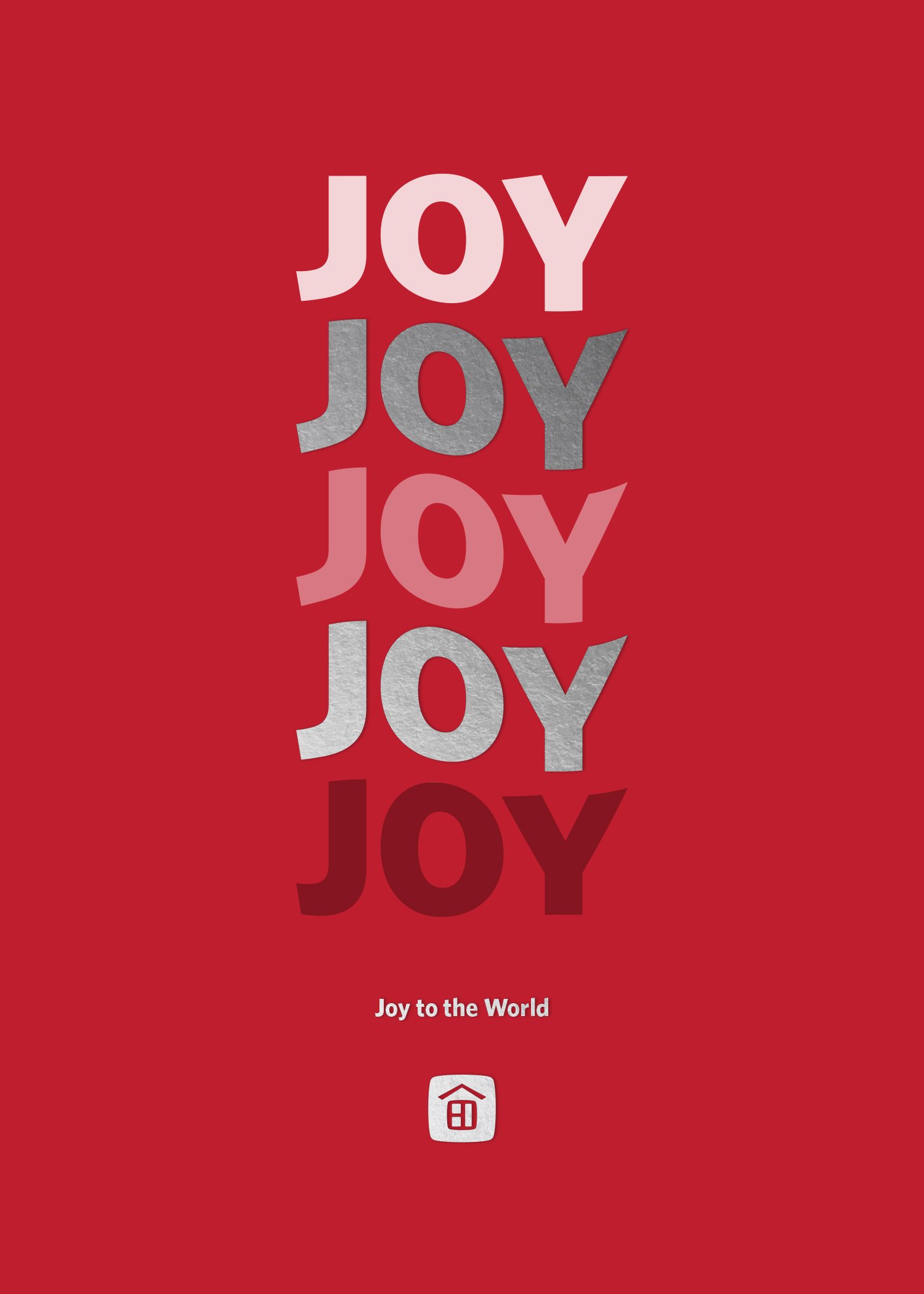 Foil Card - Joy Red