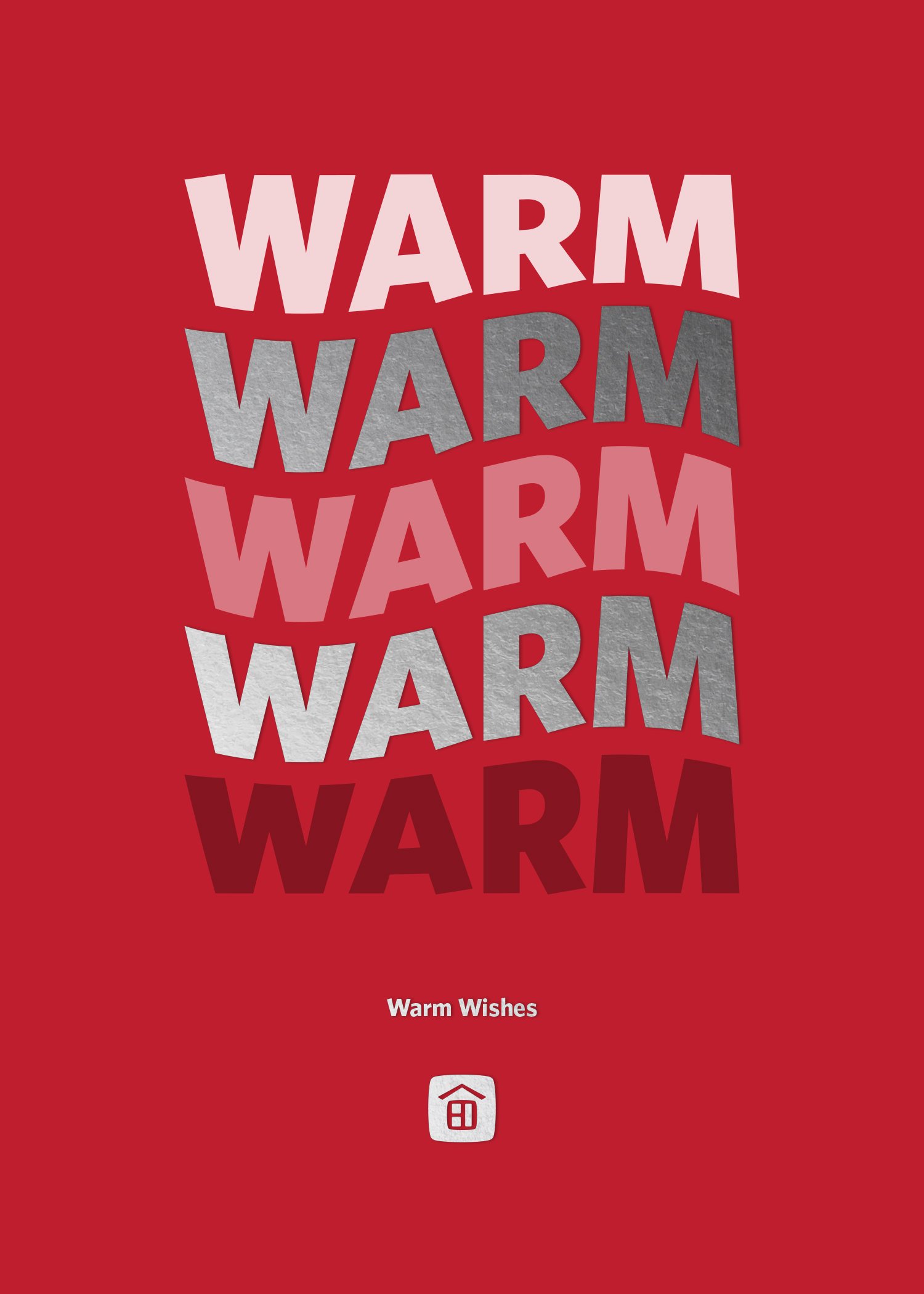 Foil Card - Warm Red