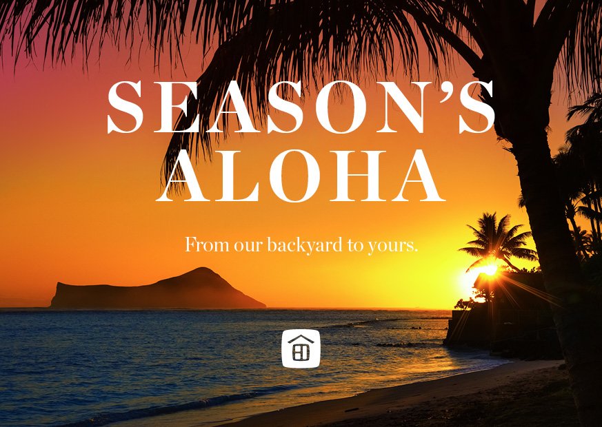 Season's Aloha - Island Sunset