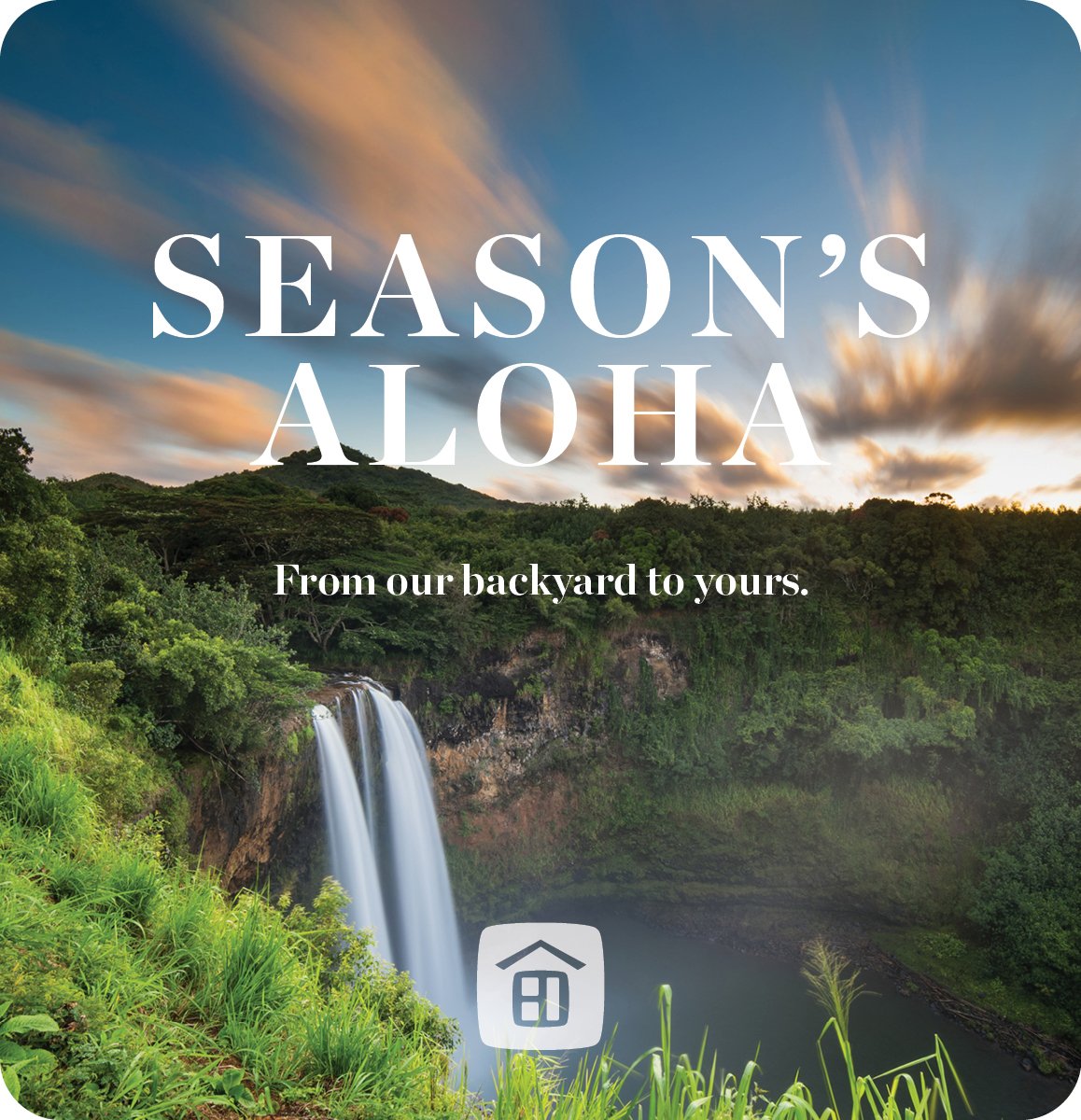 Season's Aloha - Waterfall