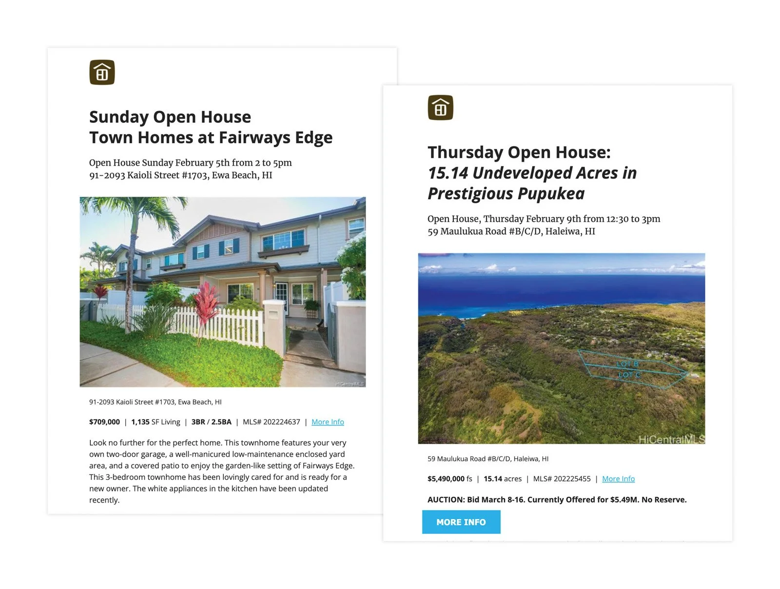 Open House Emailer
