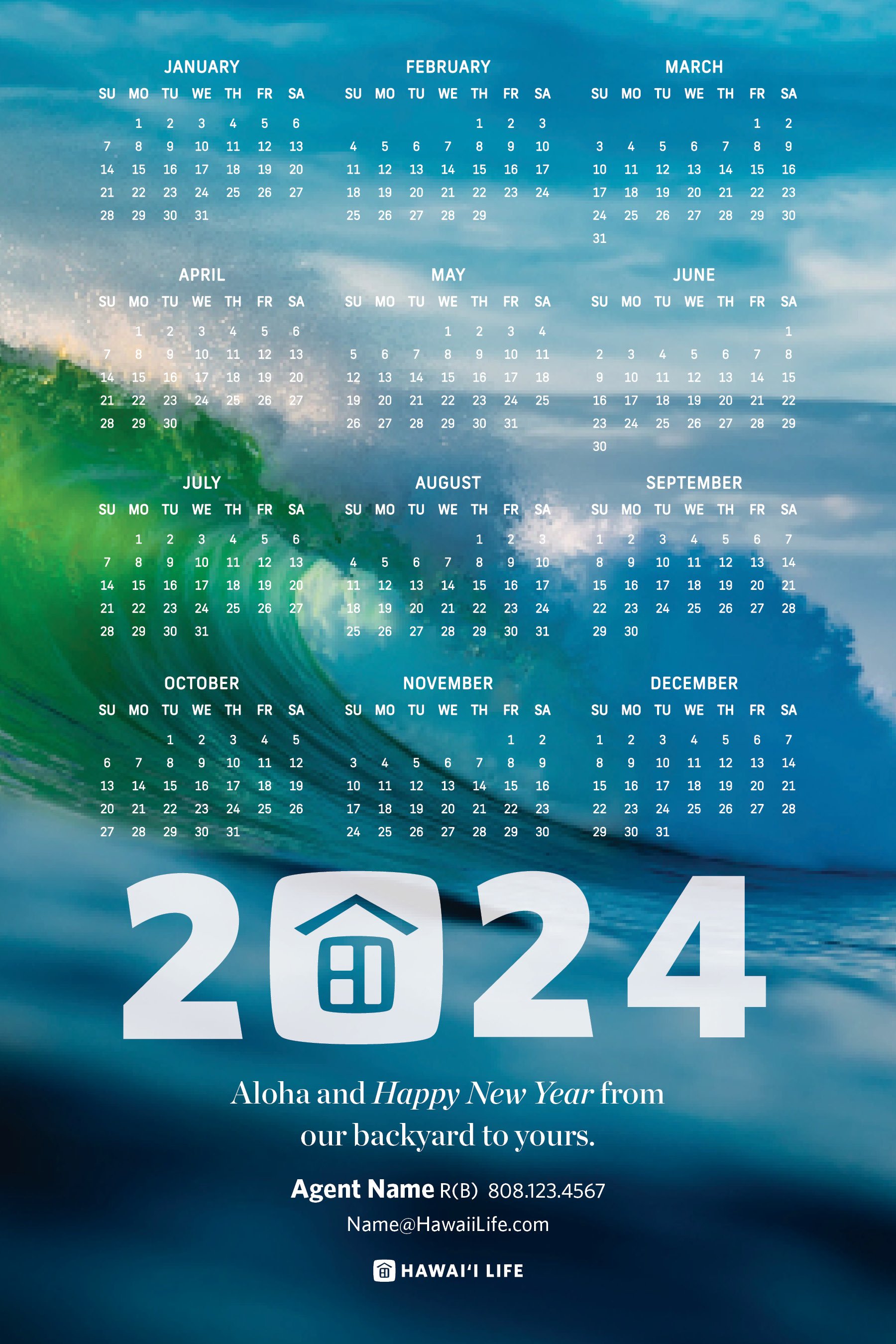 2024 Logo Calendar - Waves
