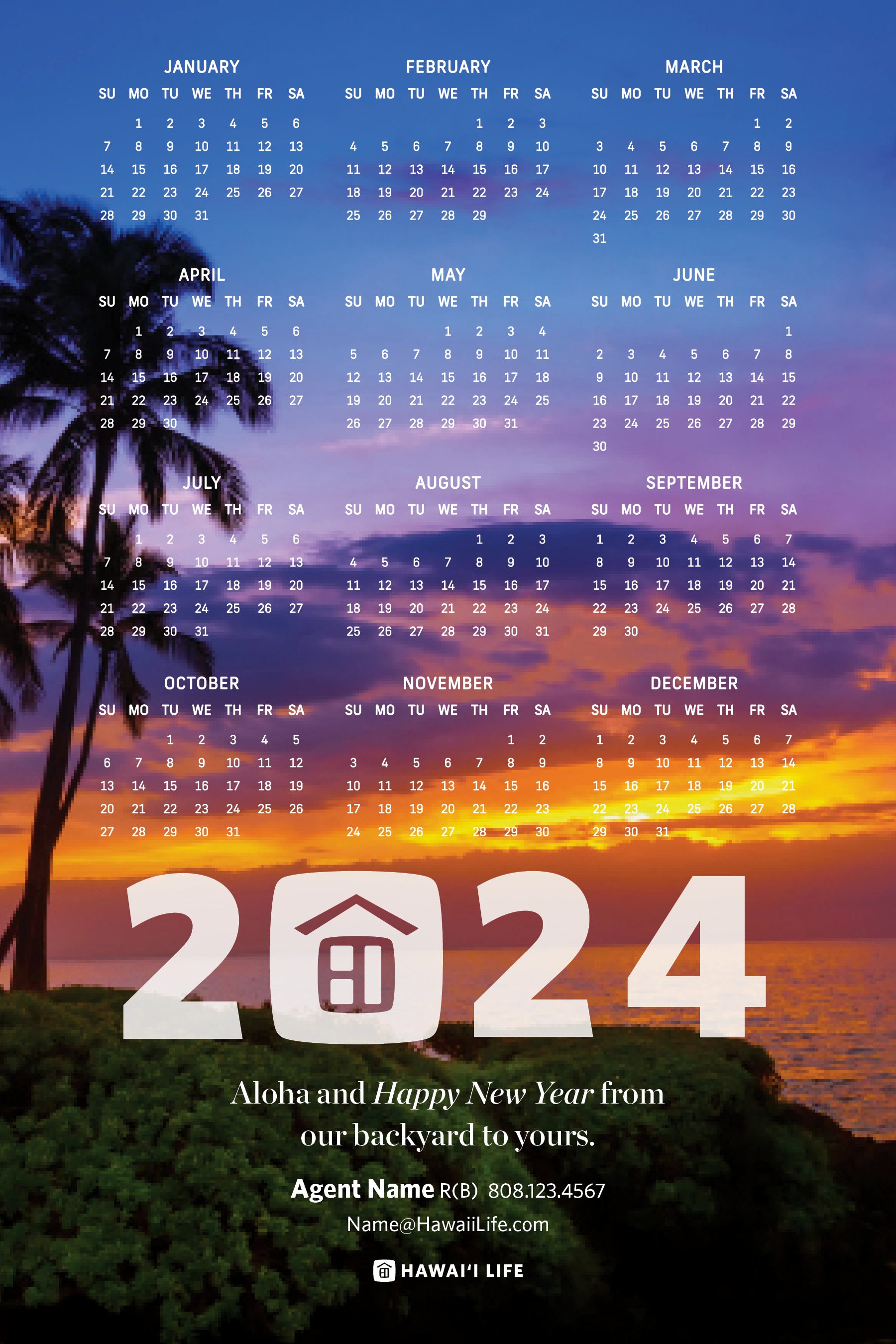 2024 Logo Calendar - Sunset