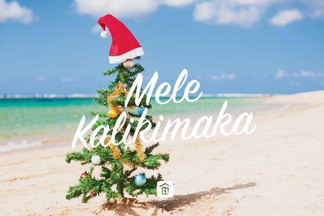 Mele Kalikimaka - Beach Tree