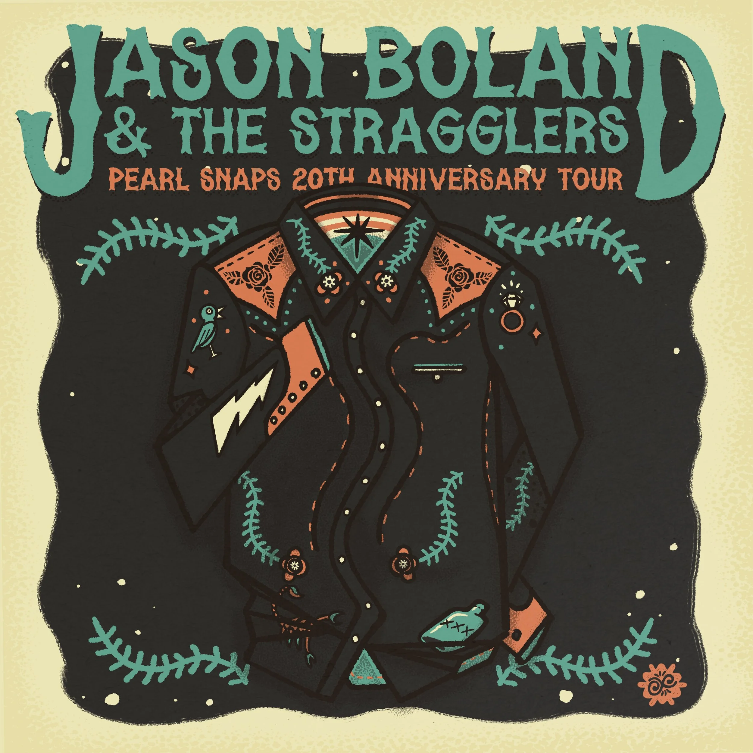 Just Announced! Caleb Caudle joins Jason Boland &amp; The Stragglers on their Pearl Snaps 20th Anniversary Tour!