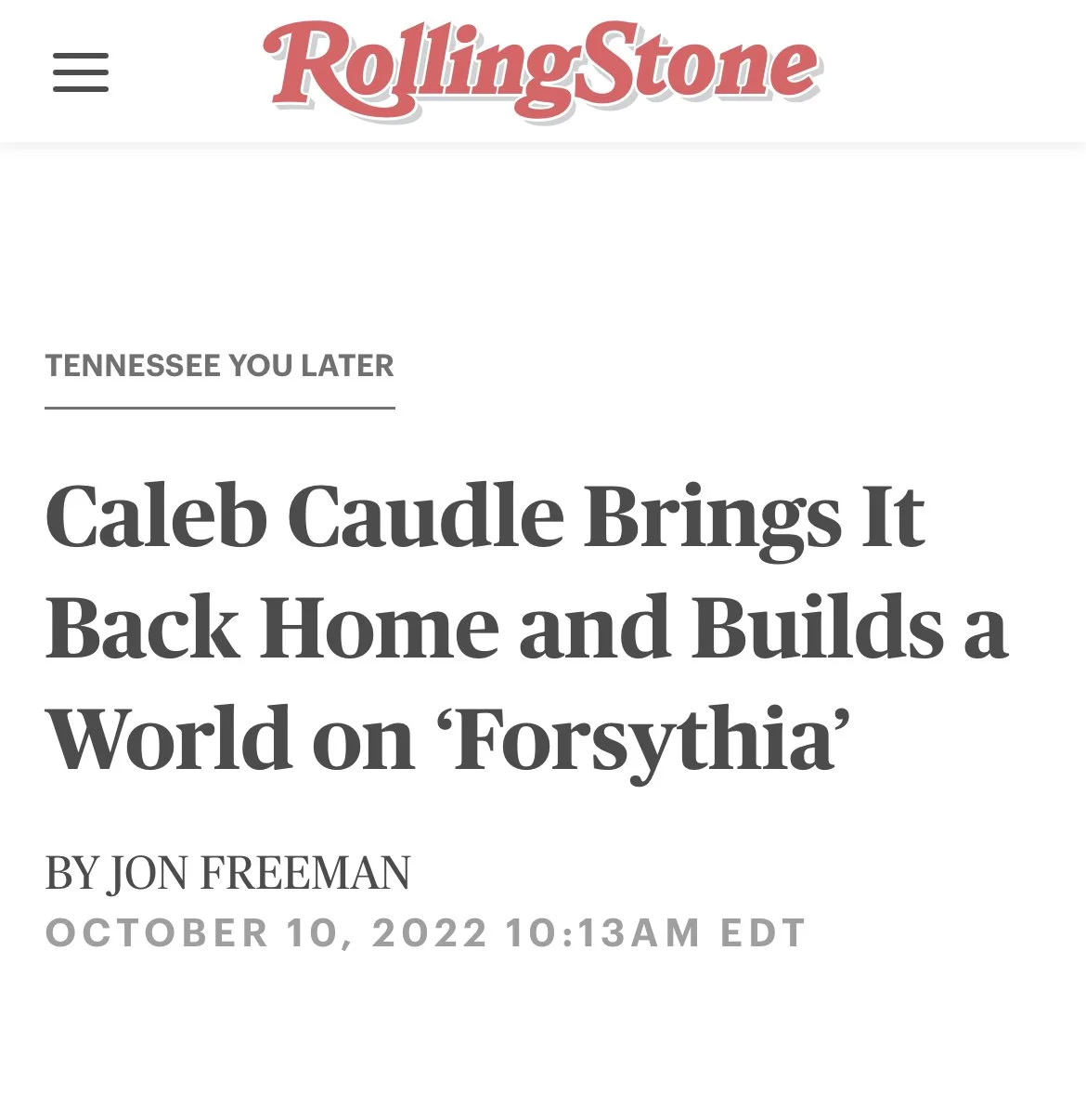 Thanks, Rolling Stone!