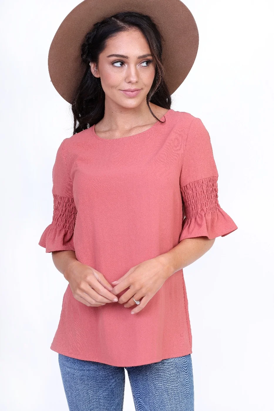 gathered sleeve top.jpeg