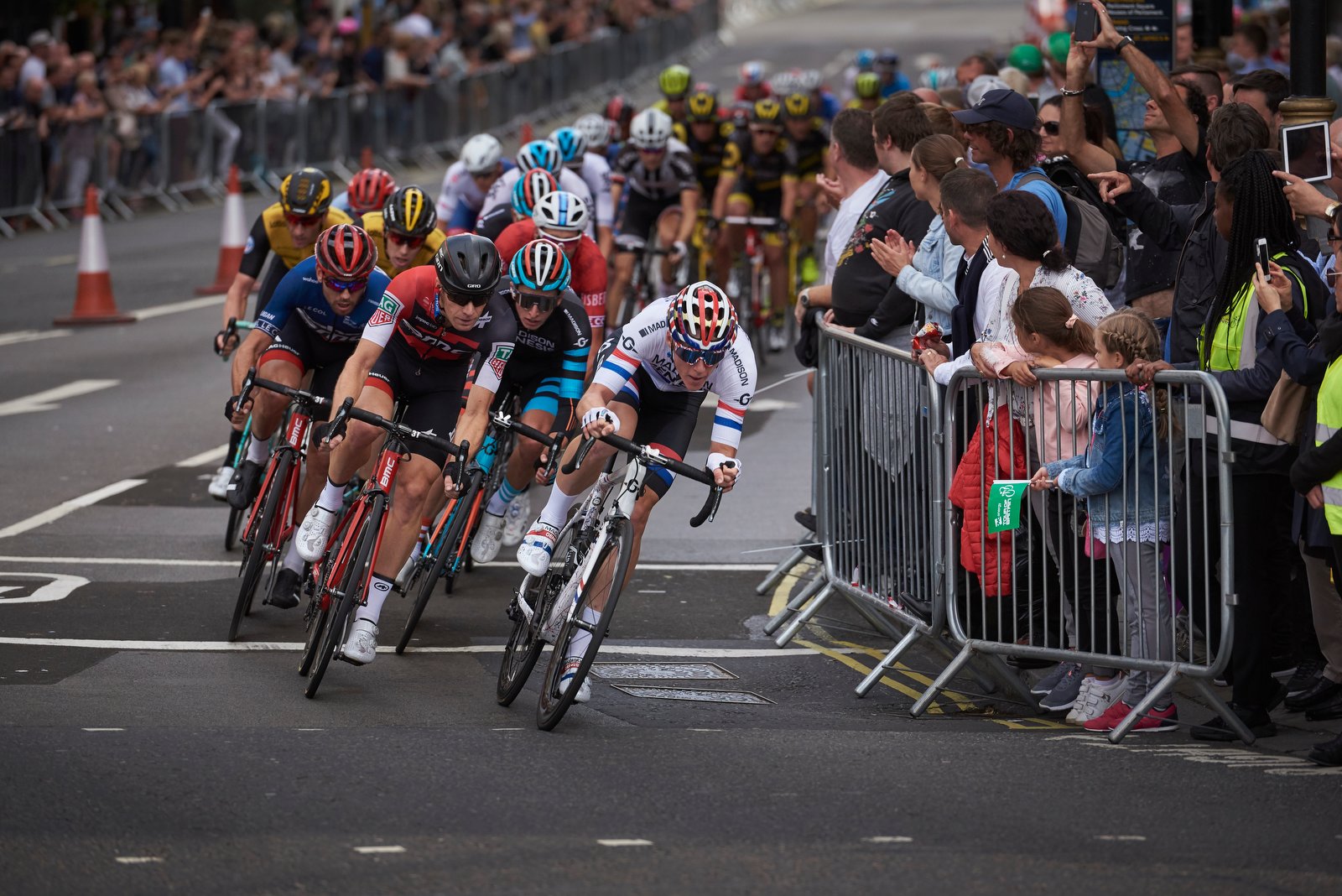 Connor Swift at the 2018 Tour of Britain. Photo: Madison Genesis