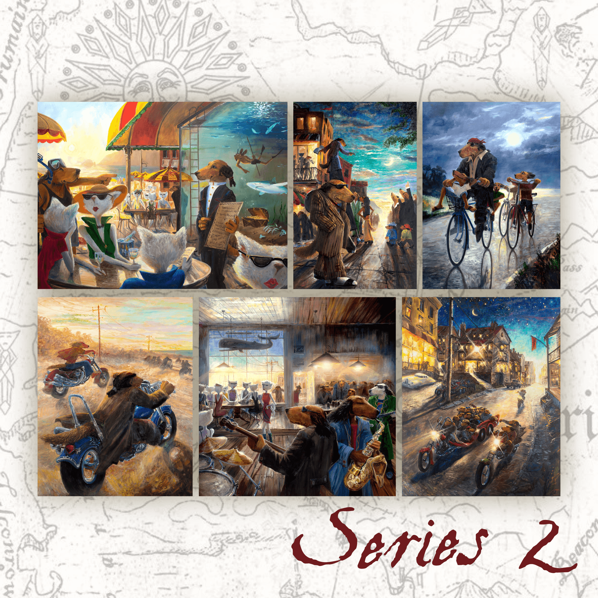 Complete Series Two Large Giclee Artwork Collection (6 Pieces) - Limited Edition