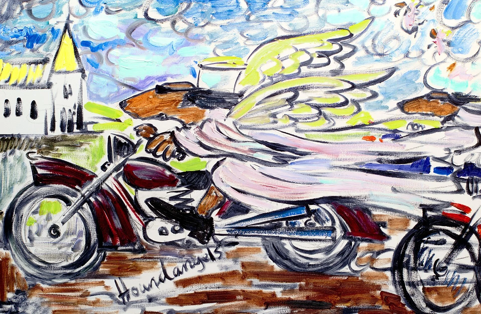 'Late for Christmas' Standard Giclee Artwork - Limited Edition